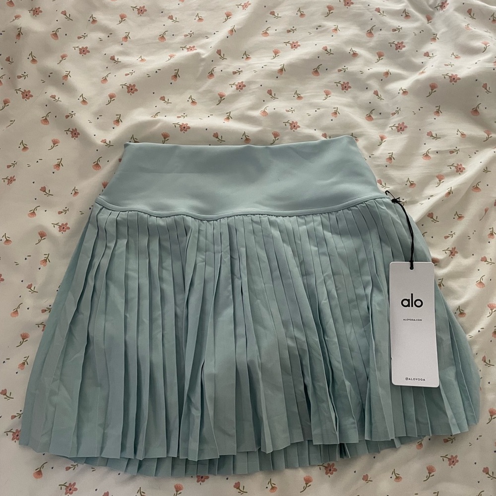 Alo Yoga Grand Slam Tennis Skort Chalk Blue Limited Color